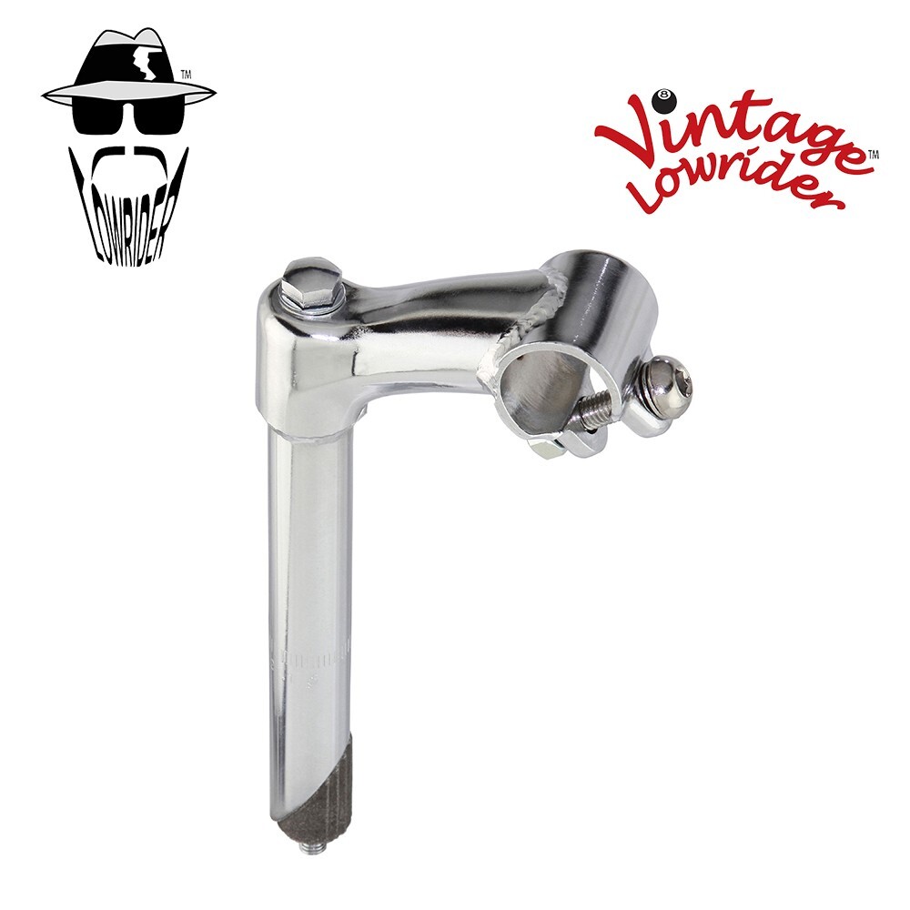 LONG VINTAGE LOWRIDER 7" STEEL STEM (SIZE 22.2MM ) KP-2 CHROME