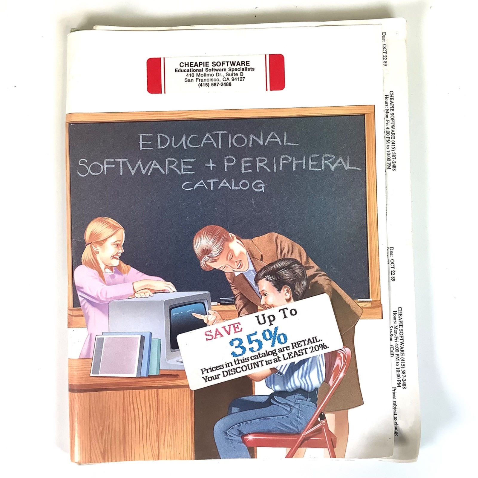 Vintage Computer Software Catalog Apple II Macintosh IBM Educational Cheapie1989