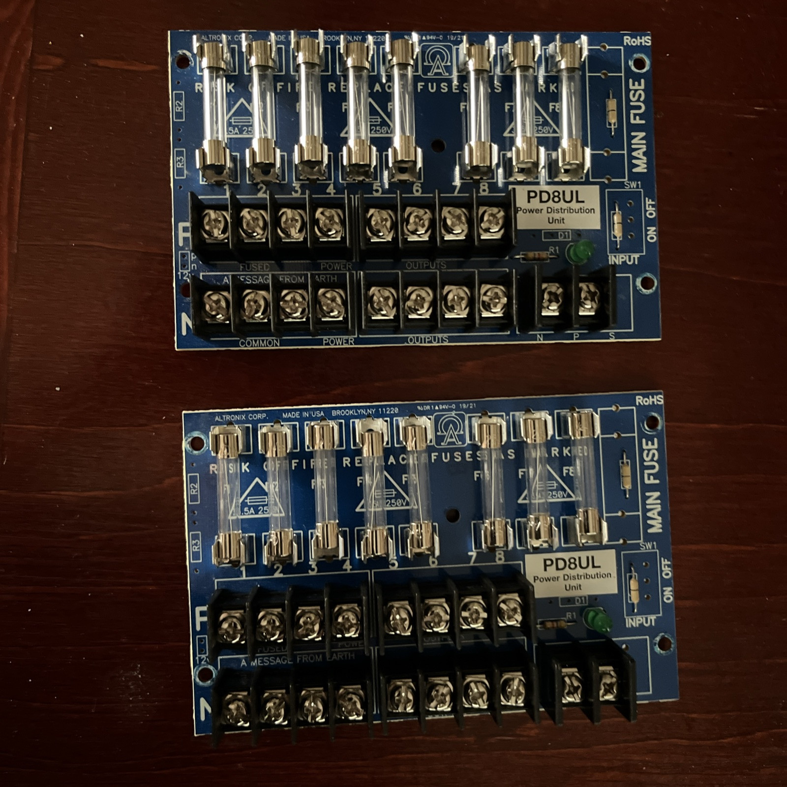 (2) Altronix PD8UL Boards  Only