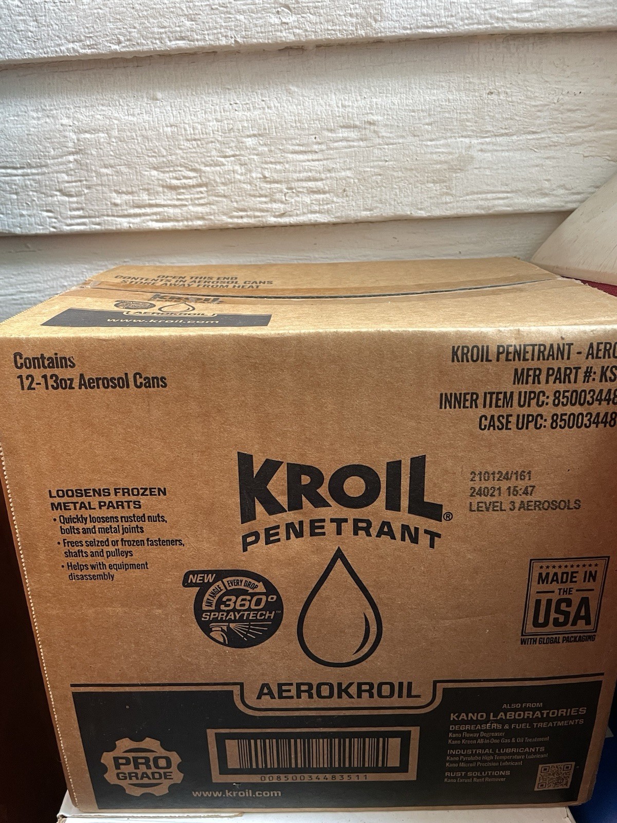 12 Pack Of 13oz Kroil In The New Spraytech 360 Can