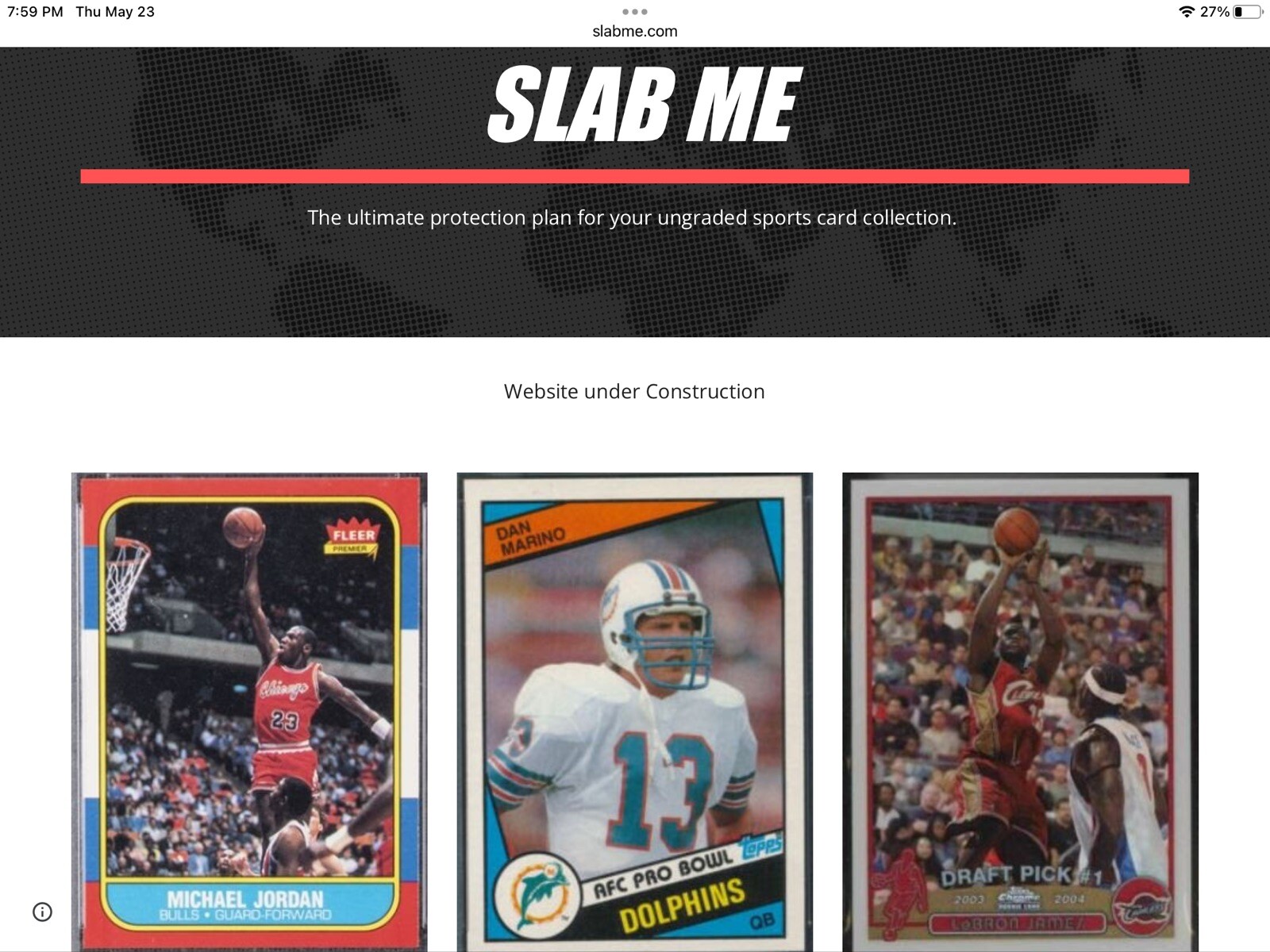 SlabMe.com - 2 word premium domain name *Sports Cards, Landscaping, Countertops*