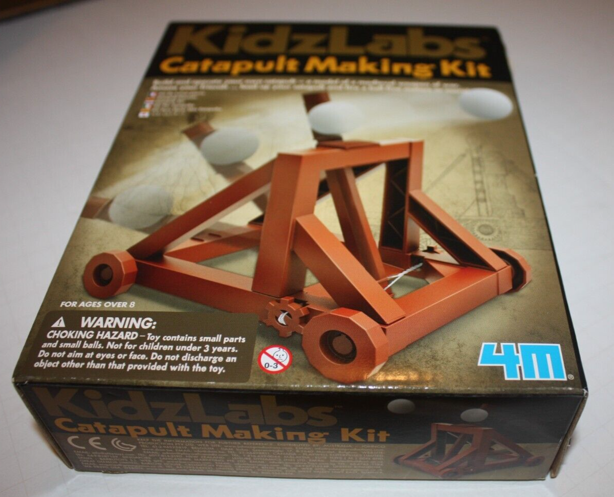 KidzLabs Catapult Building Making Kit. Open Box Sealed inside