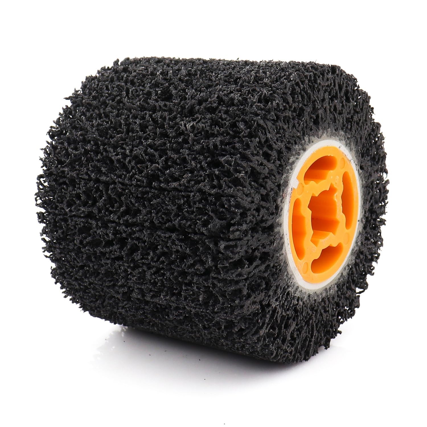 Abrasive Wheel Wire Drawing Drum, 4.5 x 4, Grit 40, Rust Remover, Polish