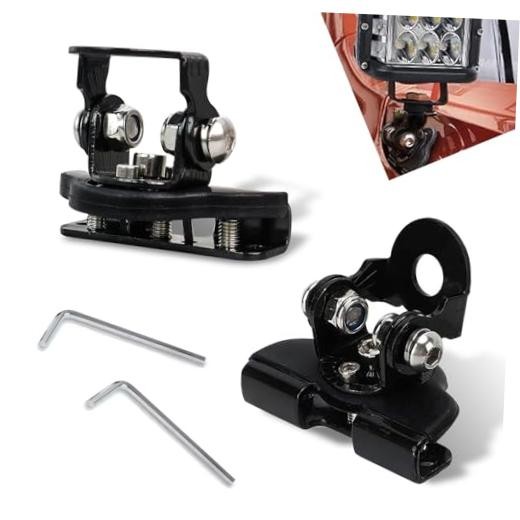 2 PCS Light Bar Mounting Brackets, LED Work Light Mount Clamp Holder,