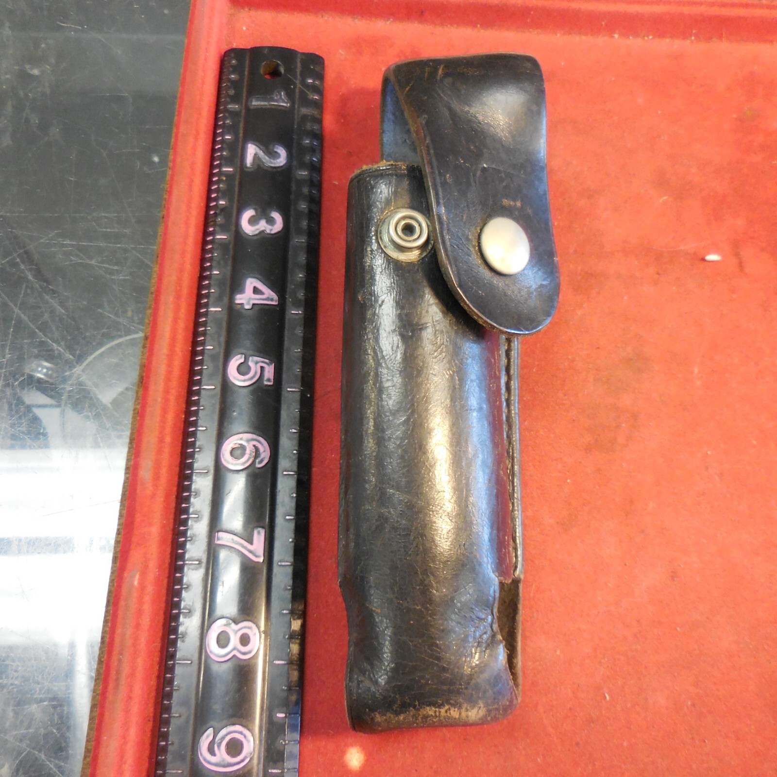 Mace pepper spray holder LEATHER UNMARKED BROKEN SNAP #OP/HP