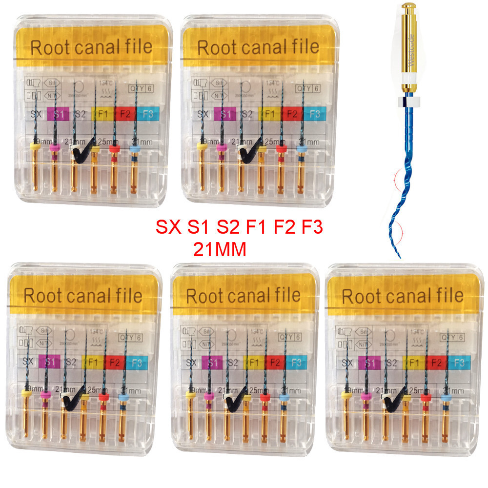 5Pack Westcode Dental Lab Heat Activated Niti Endo Root Canal Files Engine SX-F3