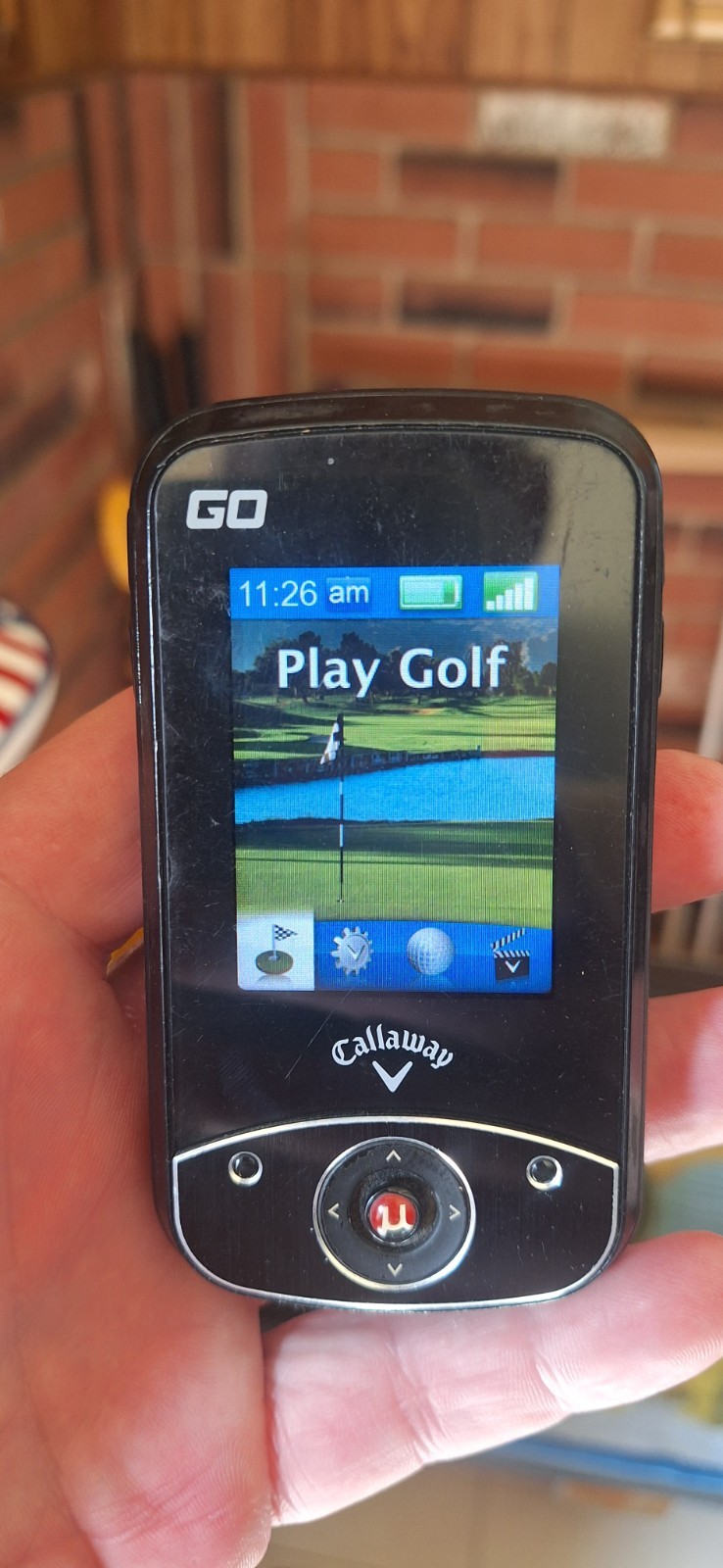Callaway Upro Go Handheld GPS Rangefinder Pre-Loaded Courses