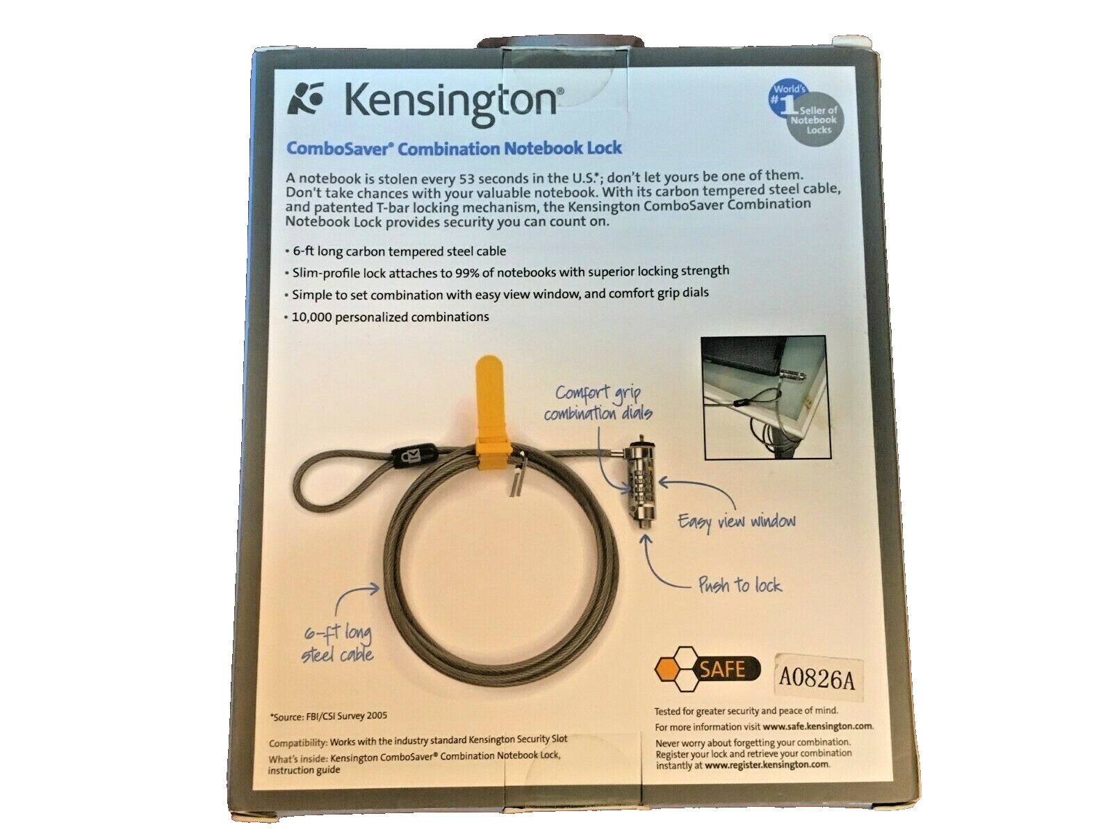 Kensington Combination Computer Notebook Lock Anti-theft