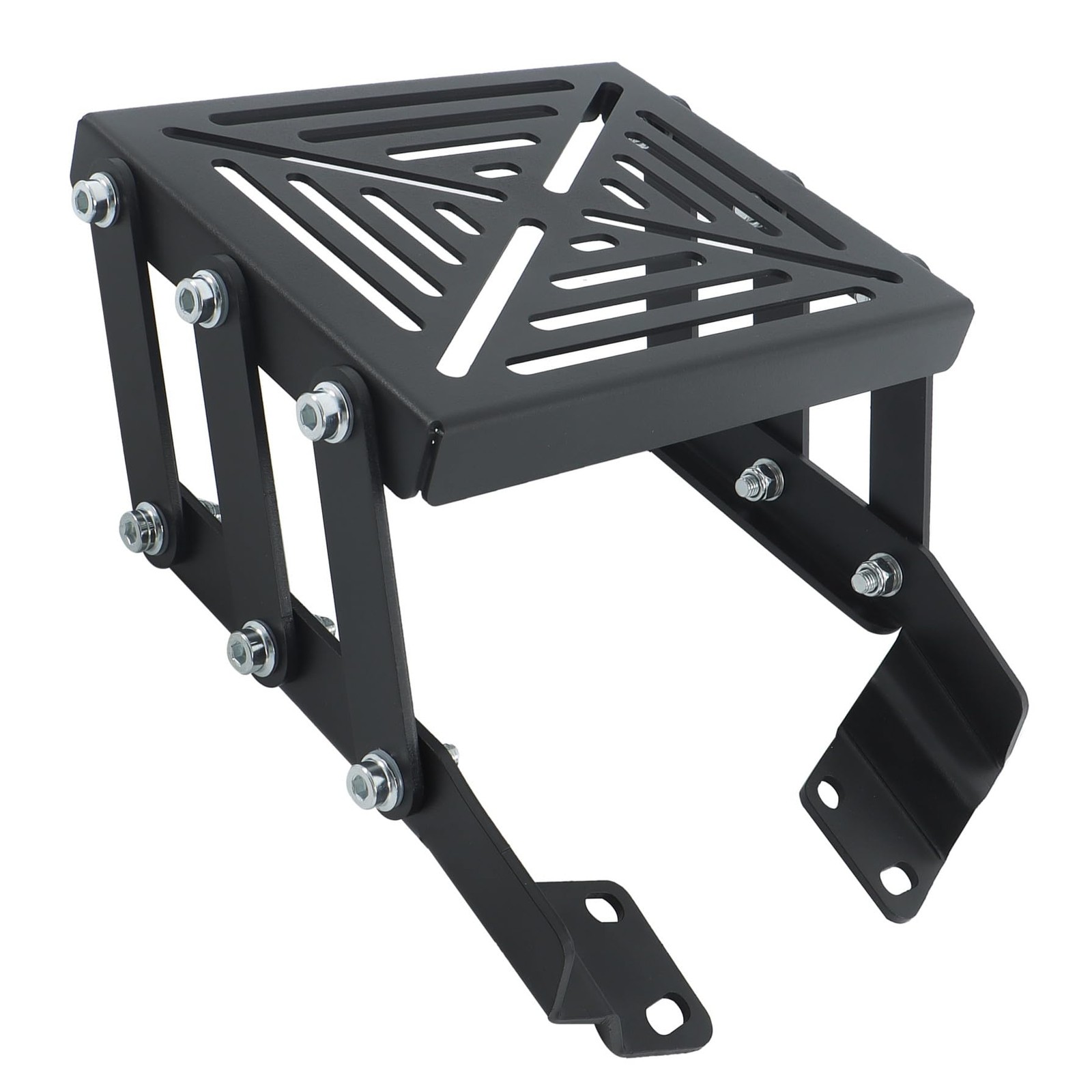 Motorcycle Trunk Mount Carbon Steel Luggage Rack Secure Support
