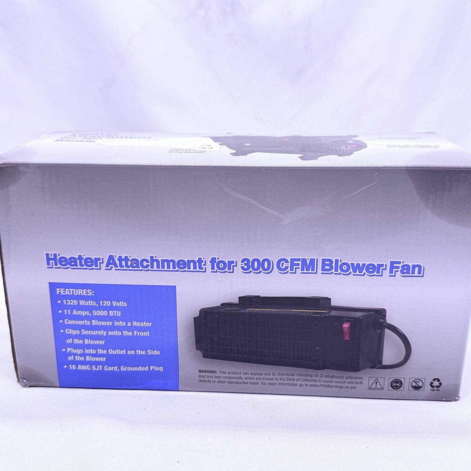 MASTERCOOL BLACK HEATER ATTACHMENT FOR 300 CFM BLOWER FAN, 20300-HTR, 1320 WATTS