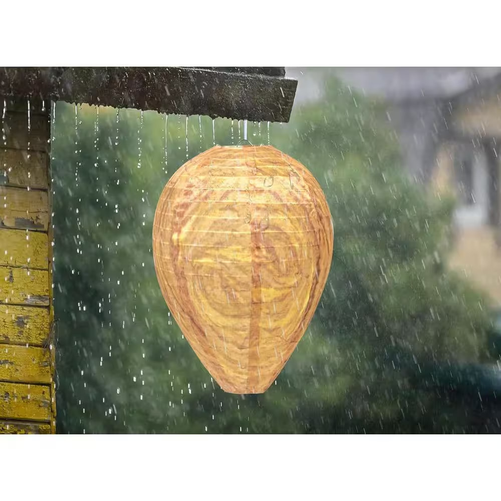 Outdoor/Indoor Hanging Wasp Nest Decoy-Waterproof Effective Deterrent Bee Hornet