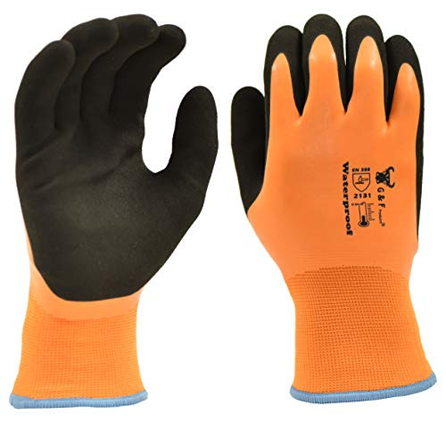 100% Waterproof Winter Gloves for outdoor cold weather Double Coated Medium