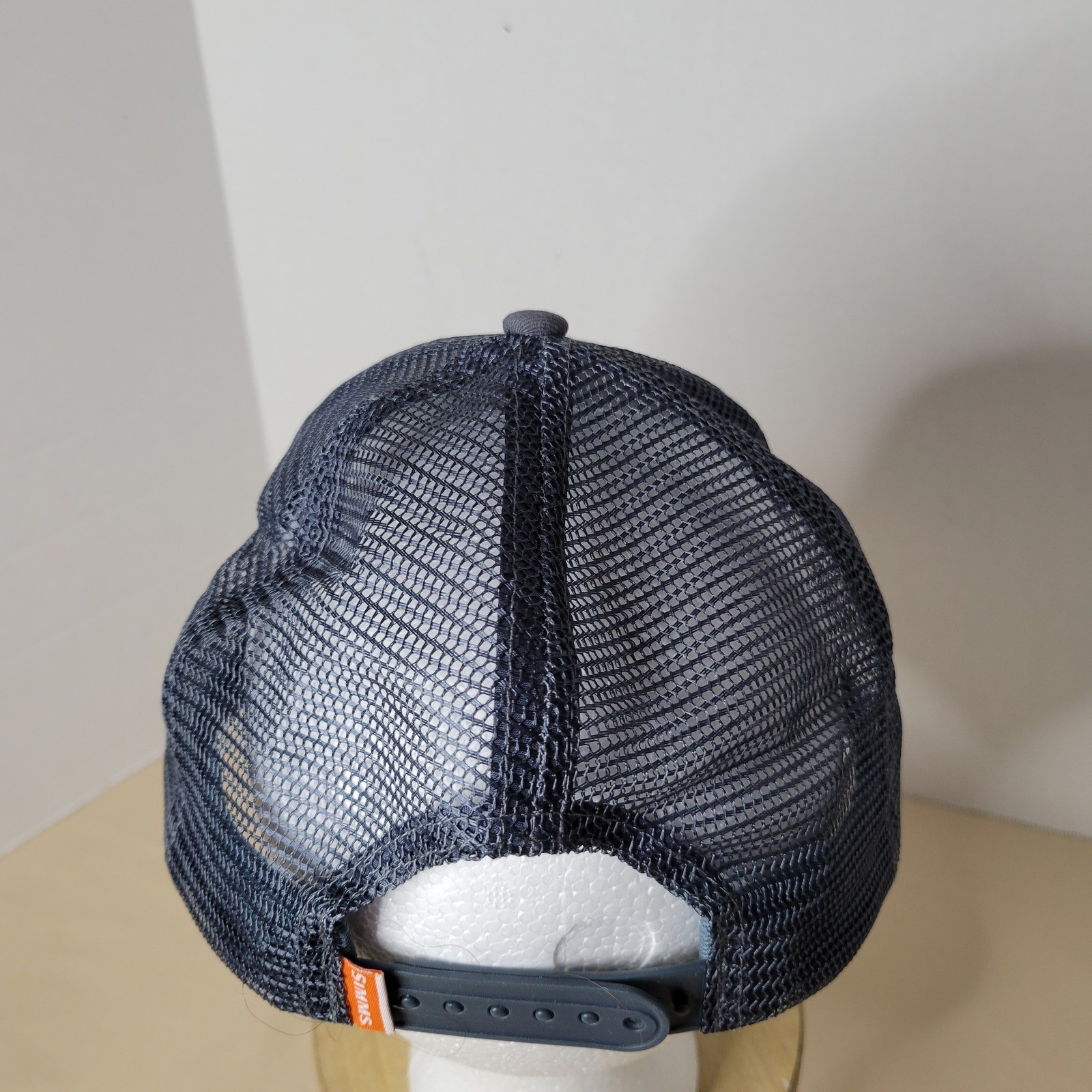 Simms Fishing Products Trucker Hat Gray Mesh Snapback Adjustable Outdoor