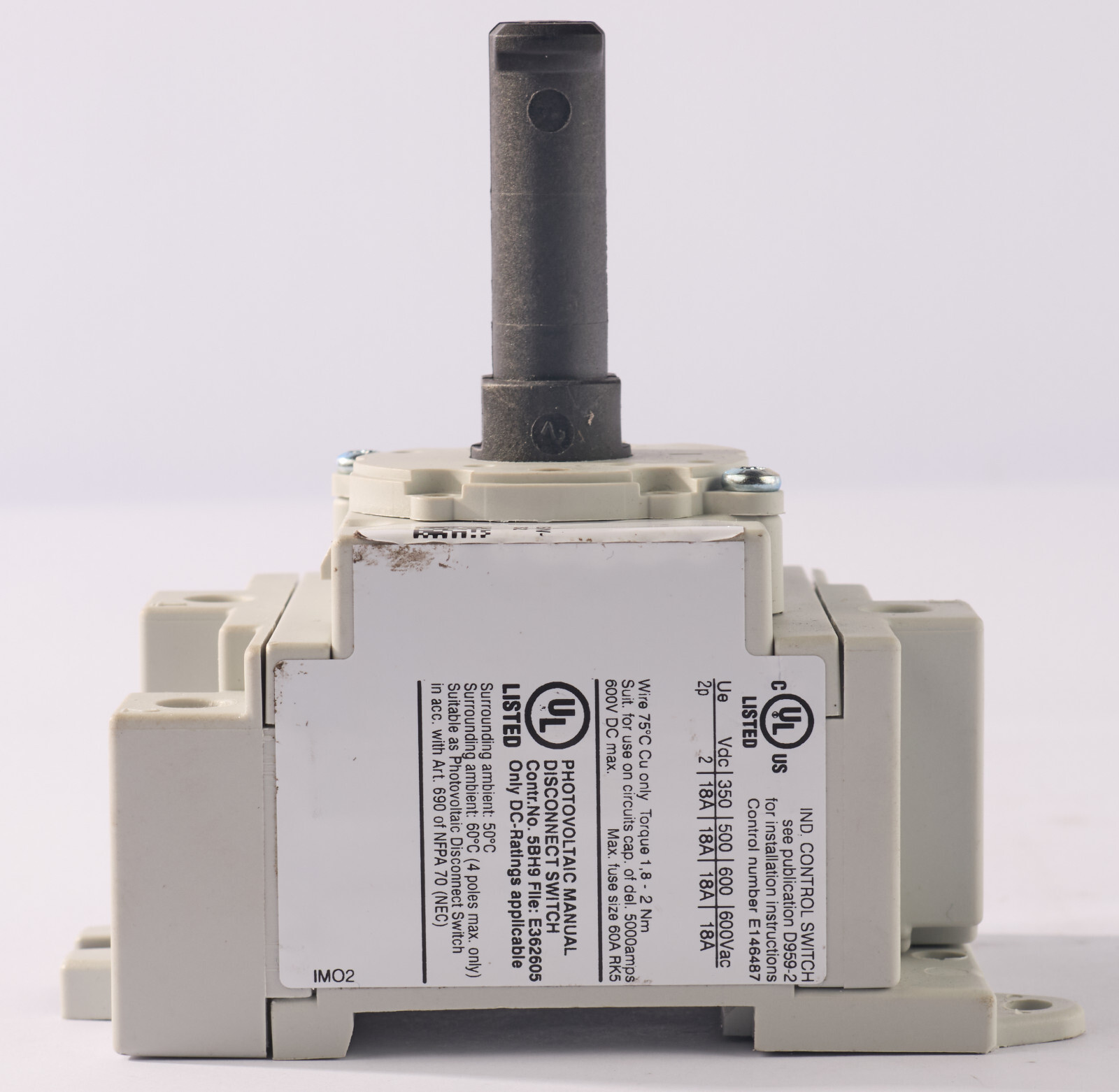 IMO Rotary Isolation Switch SI18-BMDC64R-2+X/95K