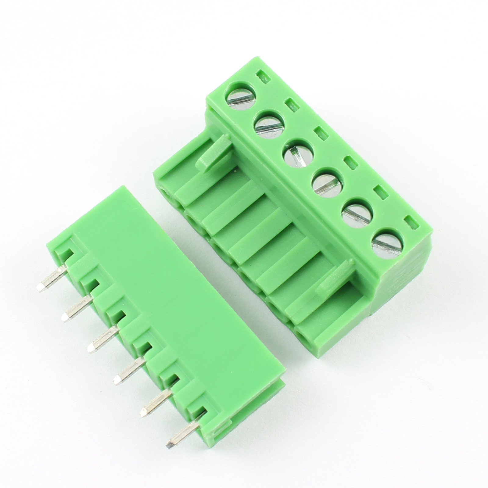 50Pcs 5.08mm Pitch 6 pin 6 way Screw Pluggable Terminal Block Plug Connector L