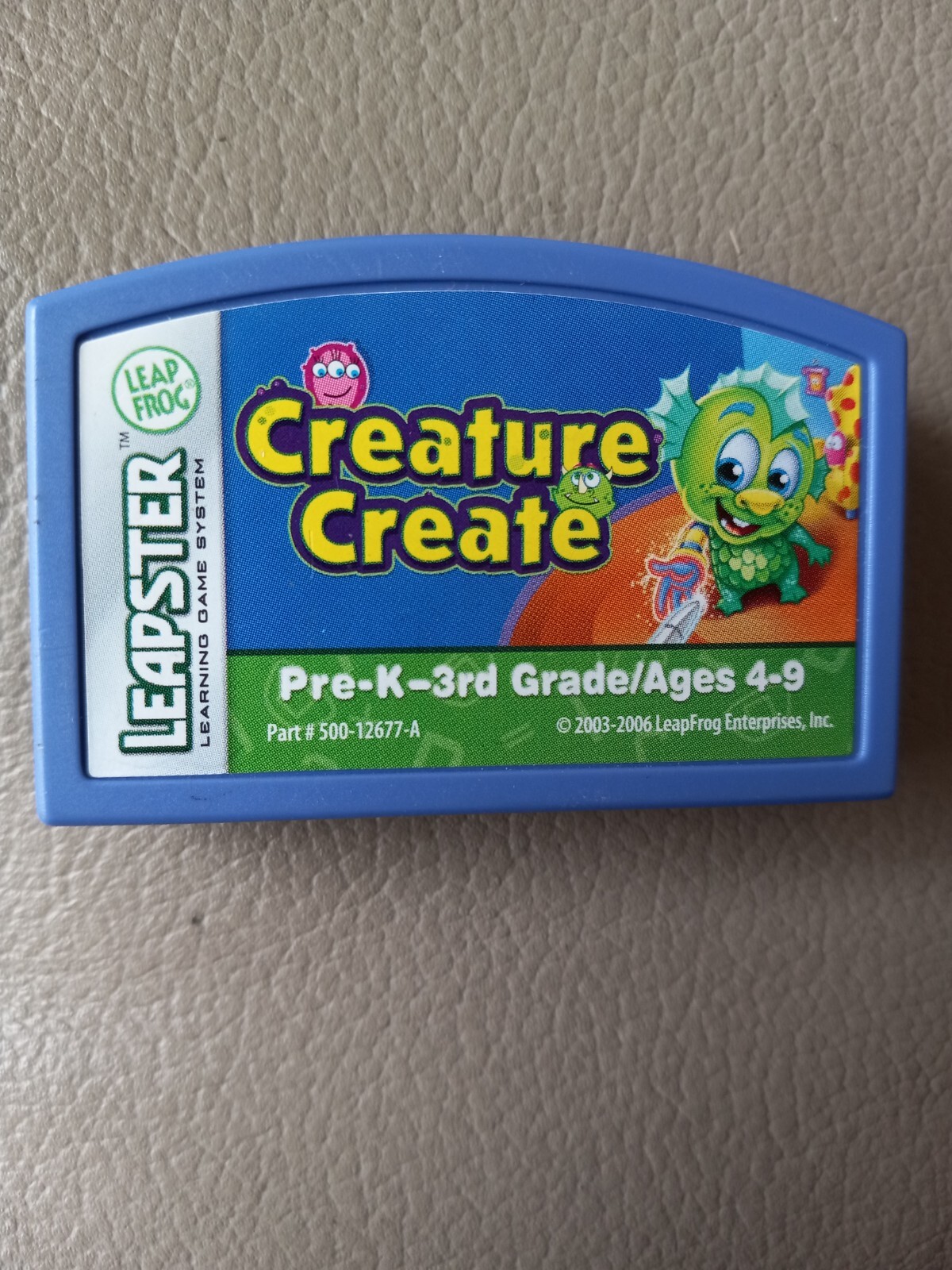 LEAP FROG LEAPSTER GAME CARTRIDGE - Creature Create