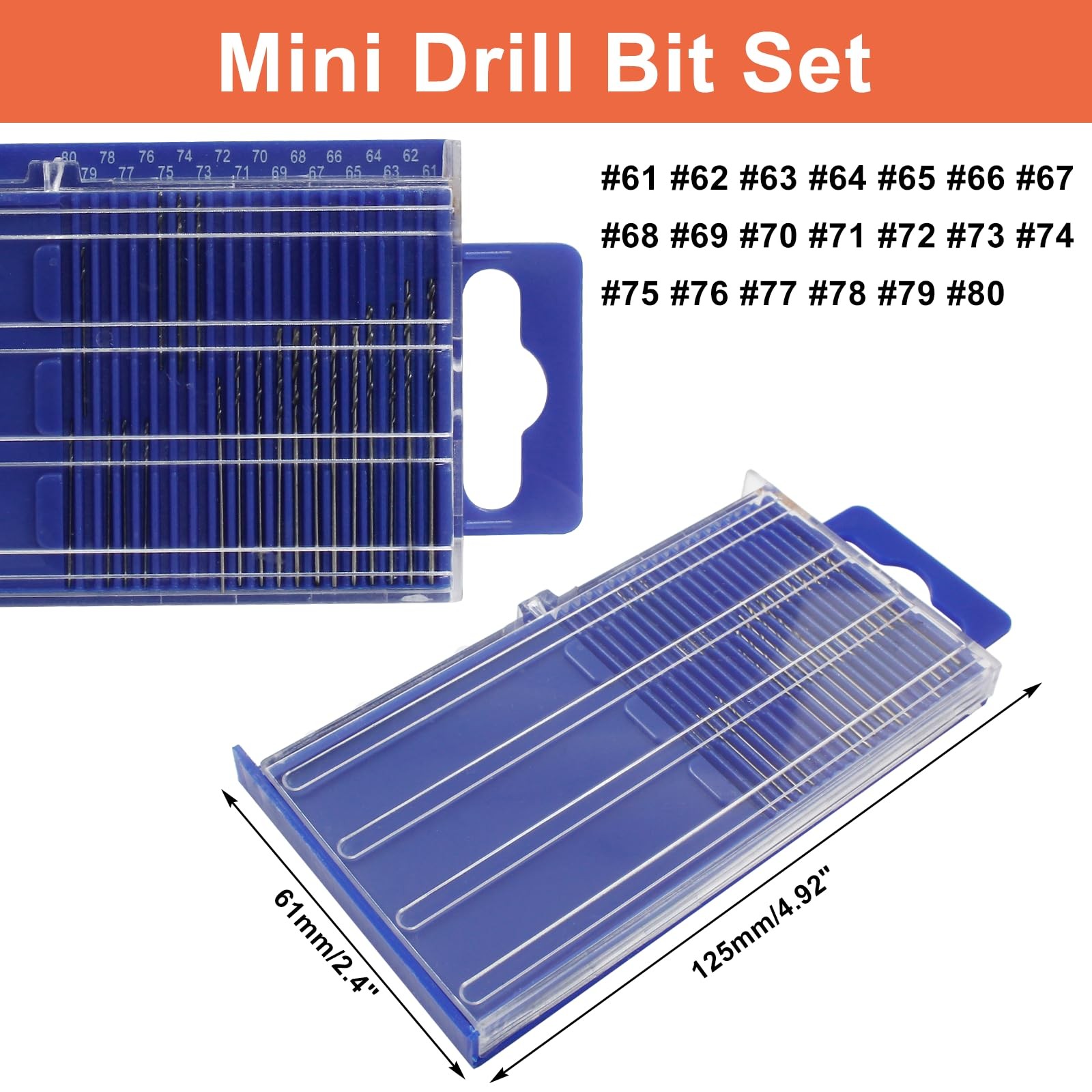 20 Pcs Mini Micro Drill Bit Set, HSS Metric Tiny Drill Bits Shank Twist Drill...