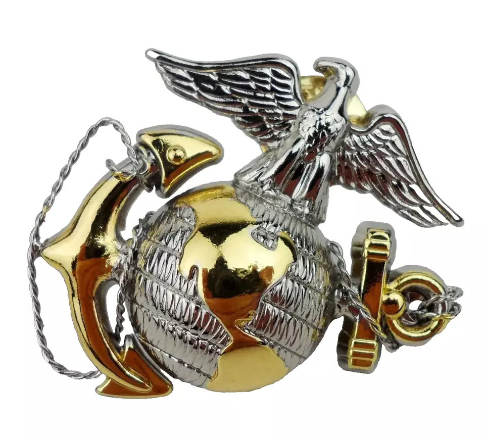 US MARINE CORPS EAGLE GLOBE ANCHOR LAPEL PIN EGA USMC HAT METAL  INSIGNIA