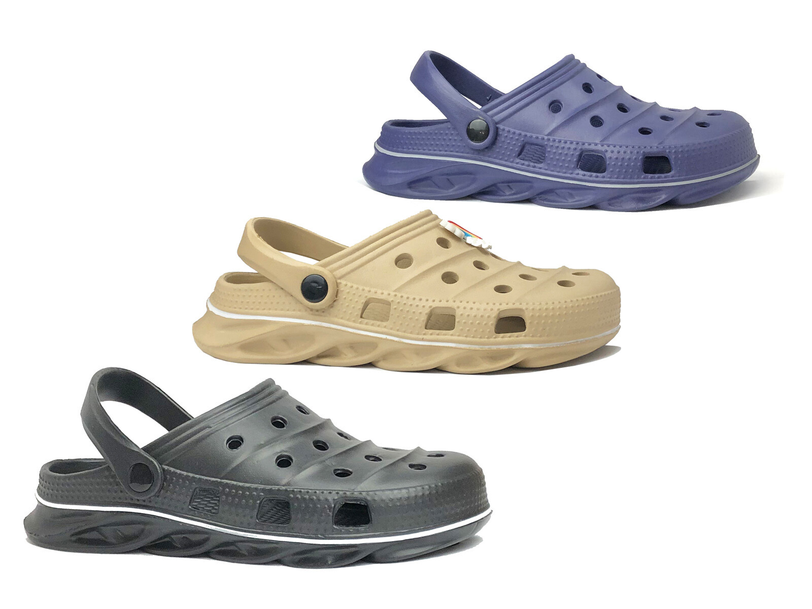 New Men's Sandals Clog Shoe for Gym Pool Beach Shower Comfort--689M