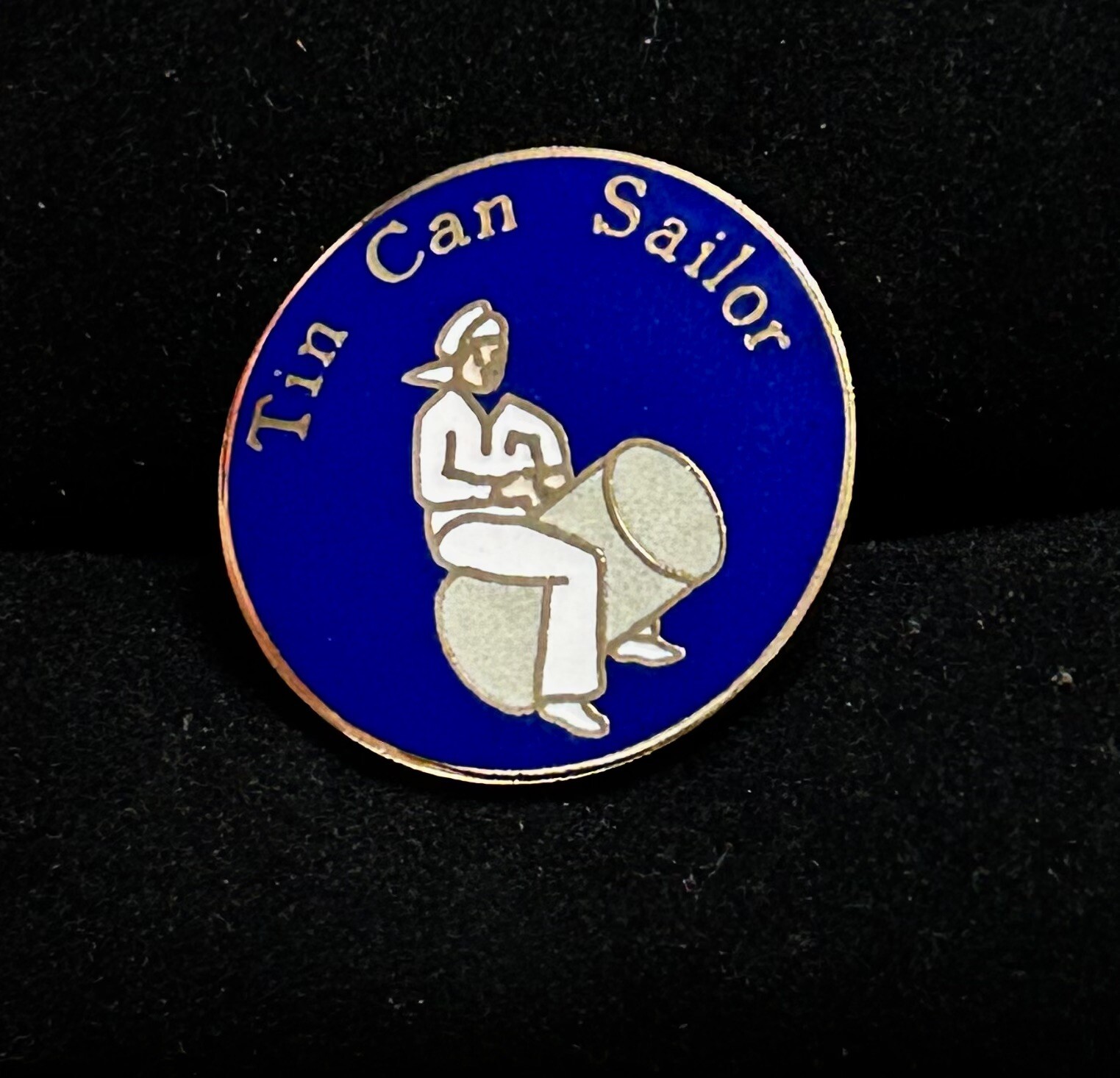US Navy TIN CAN SAILOR 1” Pin