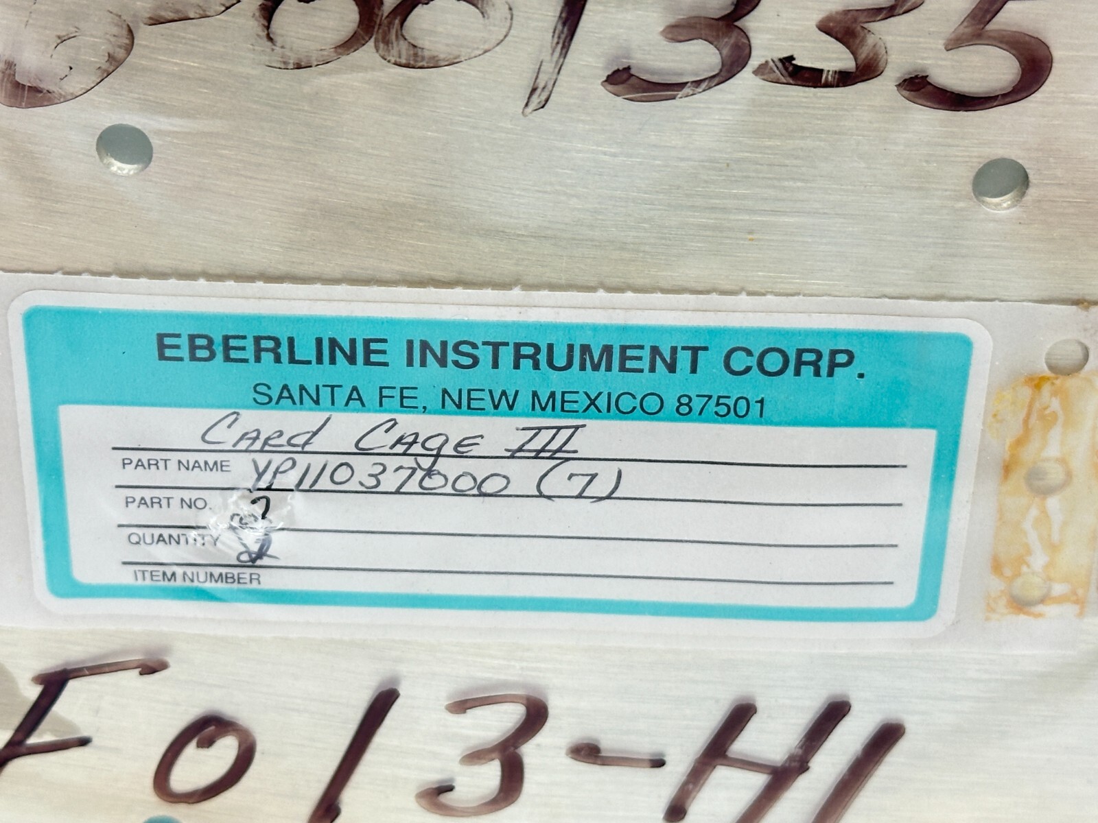 Eberline YP11037000 Card Cage III