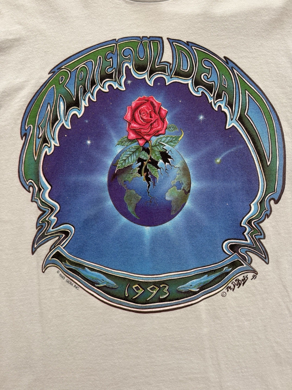 Vtg Grateful Dead Tour T-shirt Summer 1995 Official GDM Rare Sz L Never Worn