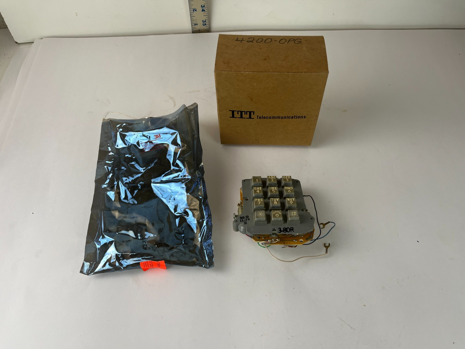 Vintage ITT 12-Button 4200 OPD Keypad Module for  Telephone NEW NOS Touchpad