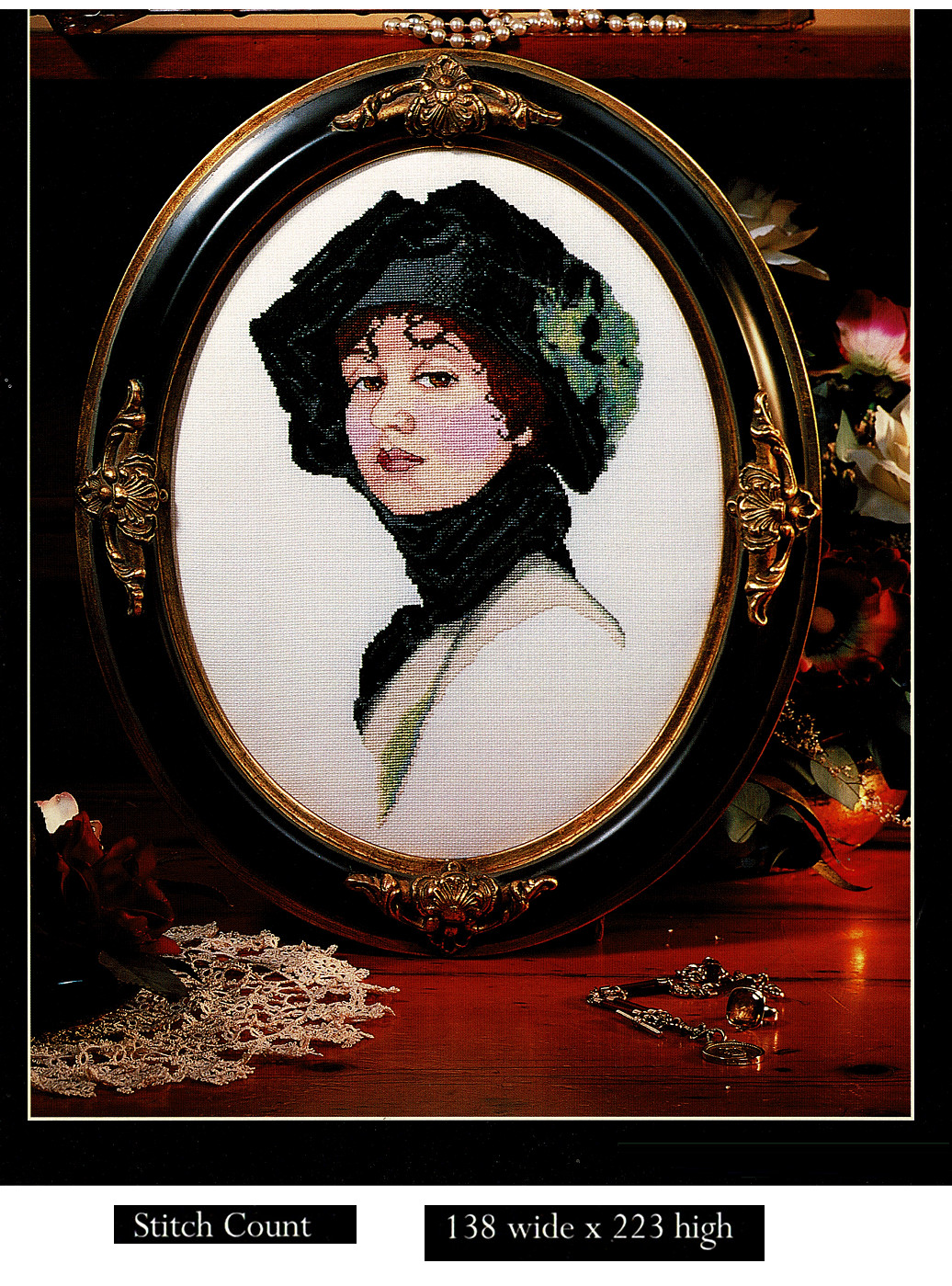 AN ELEGANT LADY  CROSS STITCH PATTERN  ONLY   XO  WE