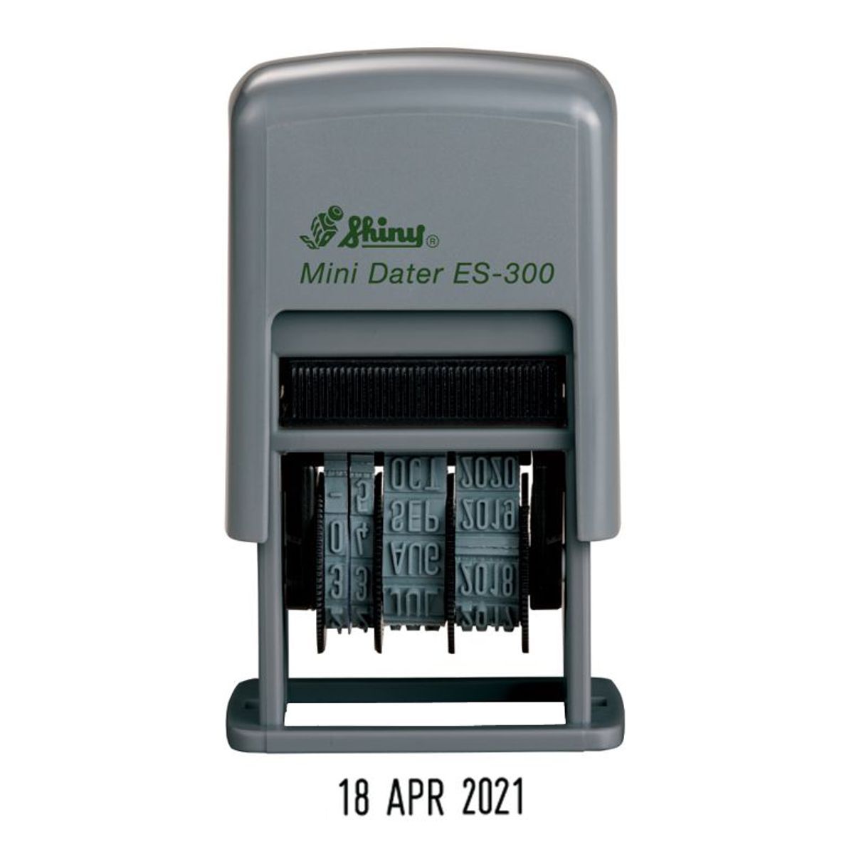 Small Date Stamp, Military European Format (12 OCT 2024), Black Ink, Shiny ES300
