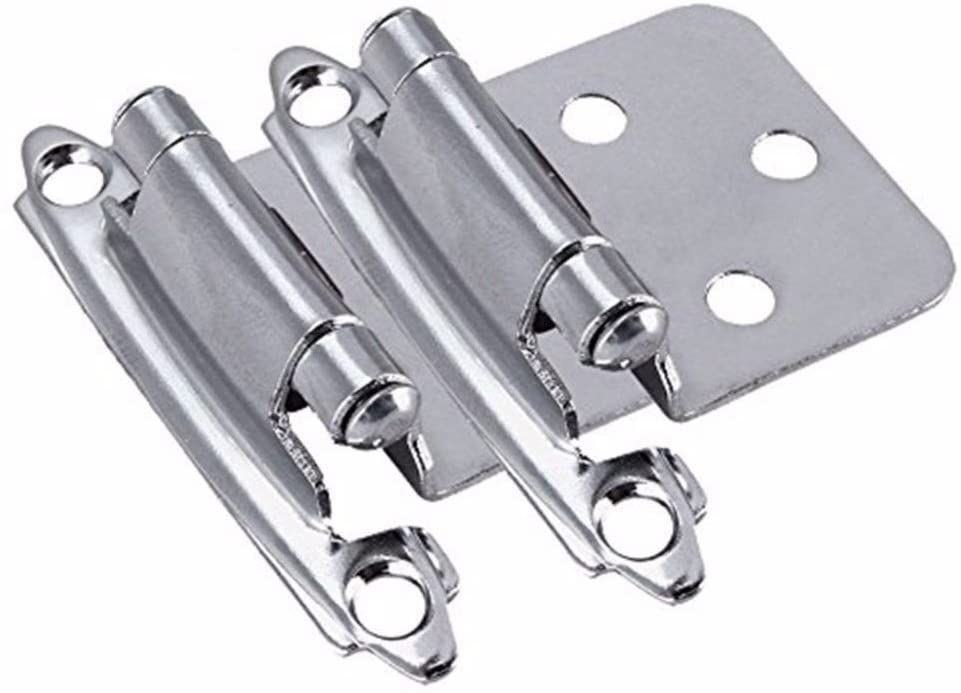 Pair Variable Overlay Chrome Hinge Self Closing