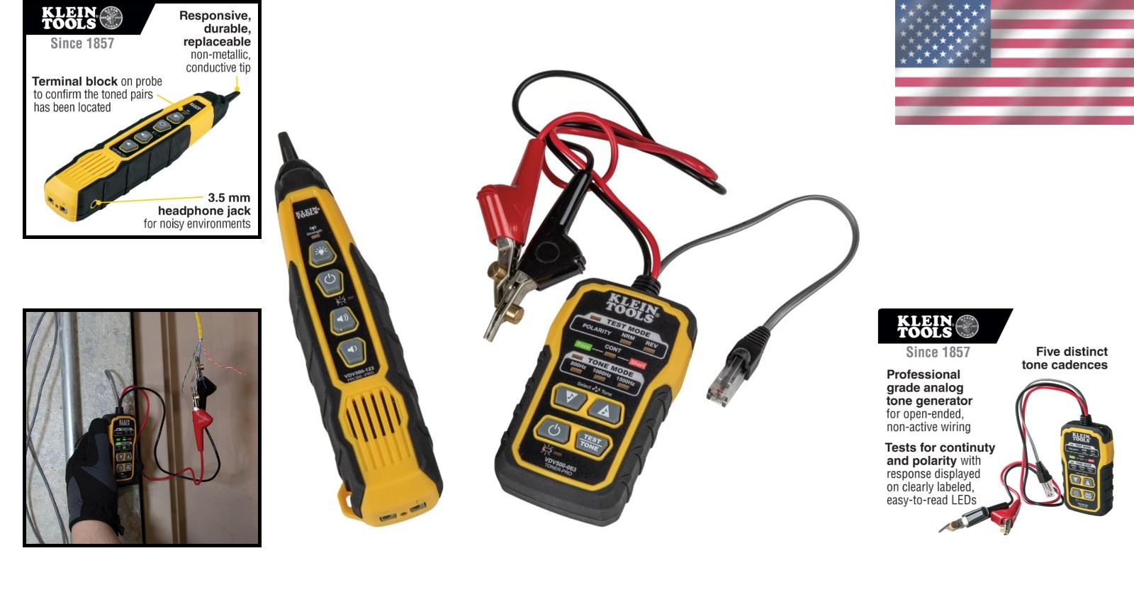 Wire Tracer Kit Tone Generator Probe Continuity Tester Ethernet Telephone Coa...