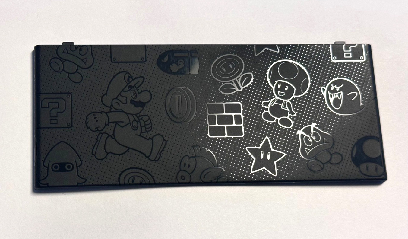 Nintendo 3DS Mario Themed Top Plate Only (Black)