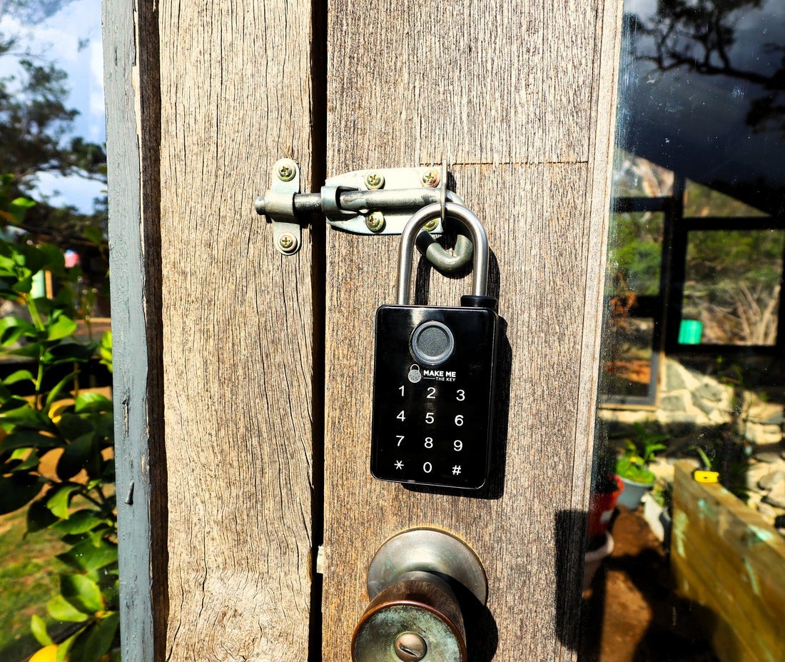 IronGard 5 Way Opening Smart Padlock Fingerprint, Passcode, RFID, Bluetooth, Key