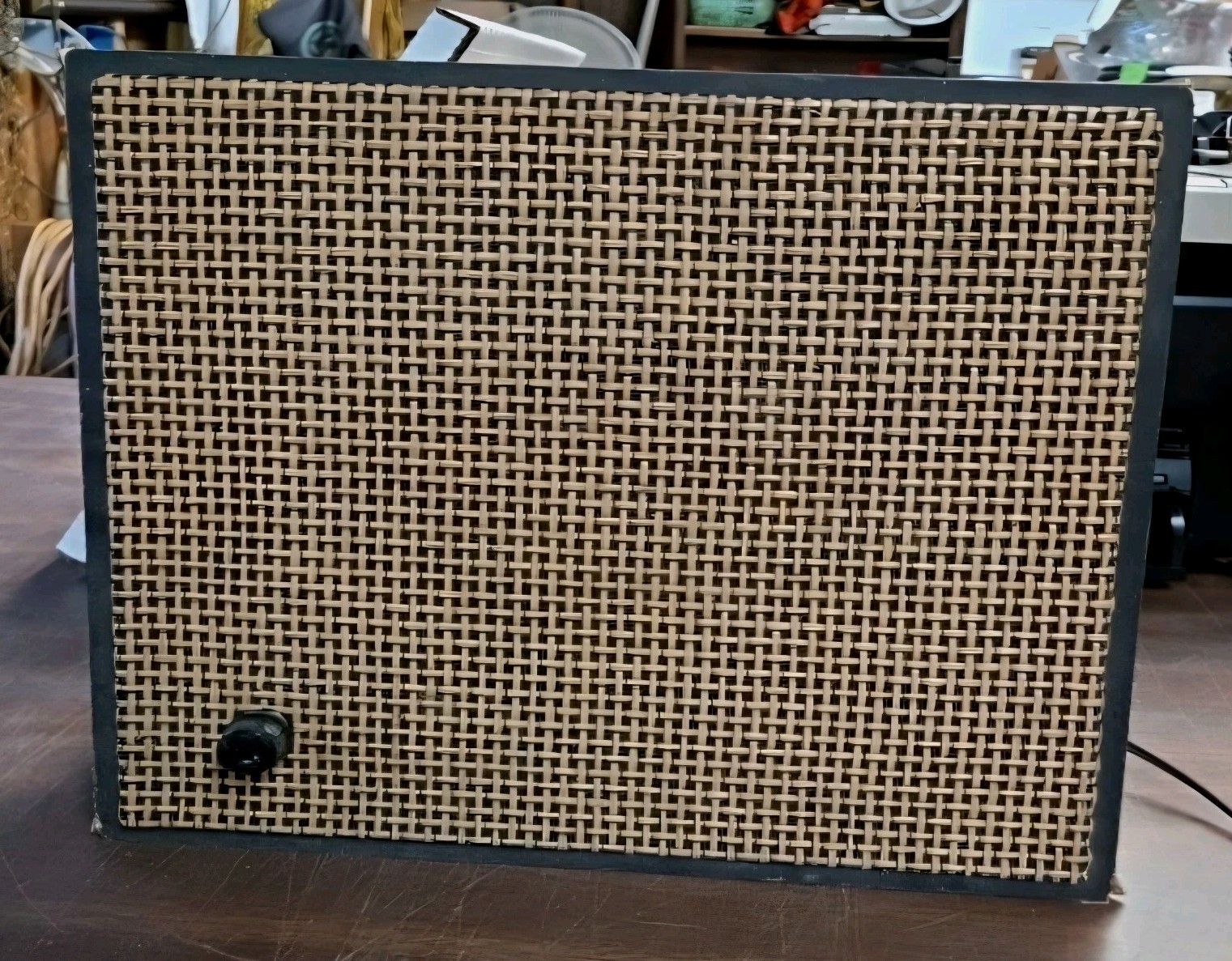 Vtg 1 Herald Bookshelf Speakers Wooden Casing w/ Volume Knobs Tested