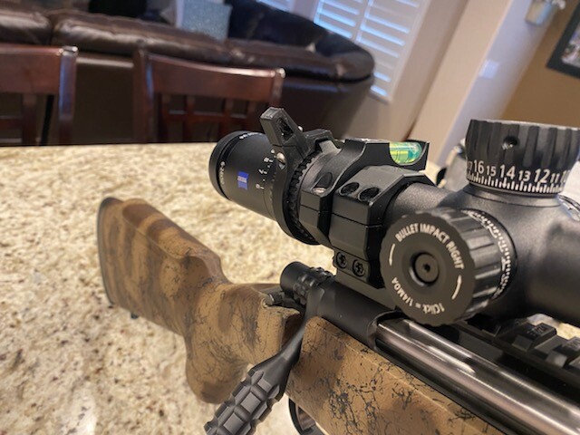 Ziess Conquest V4 6-24x50 Scope Throw Lever