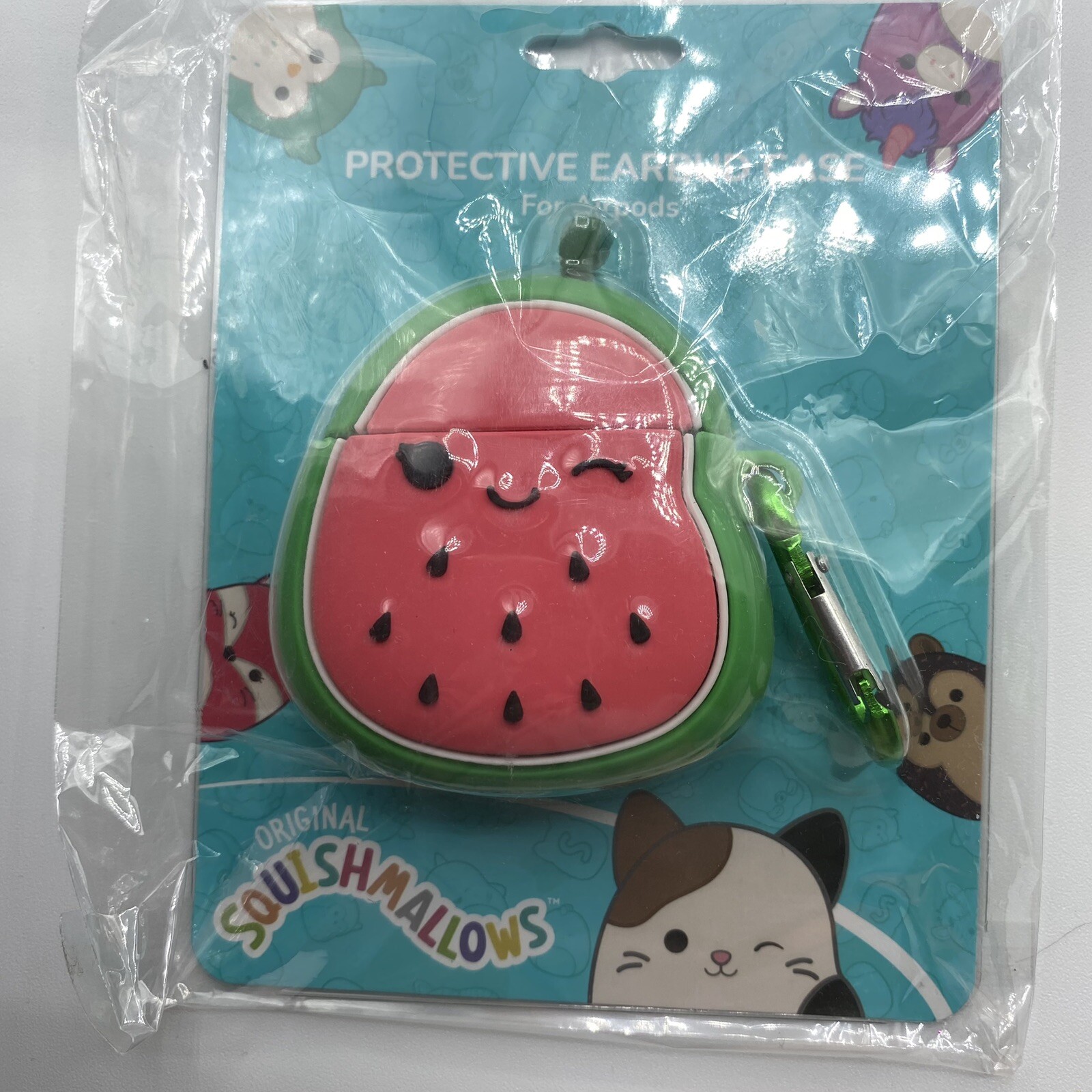 Squishmallow WANDA WATERMELON Protective Earbud Case New In Package