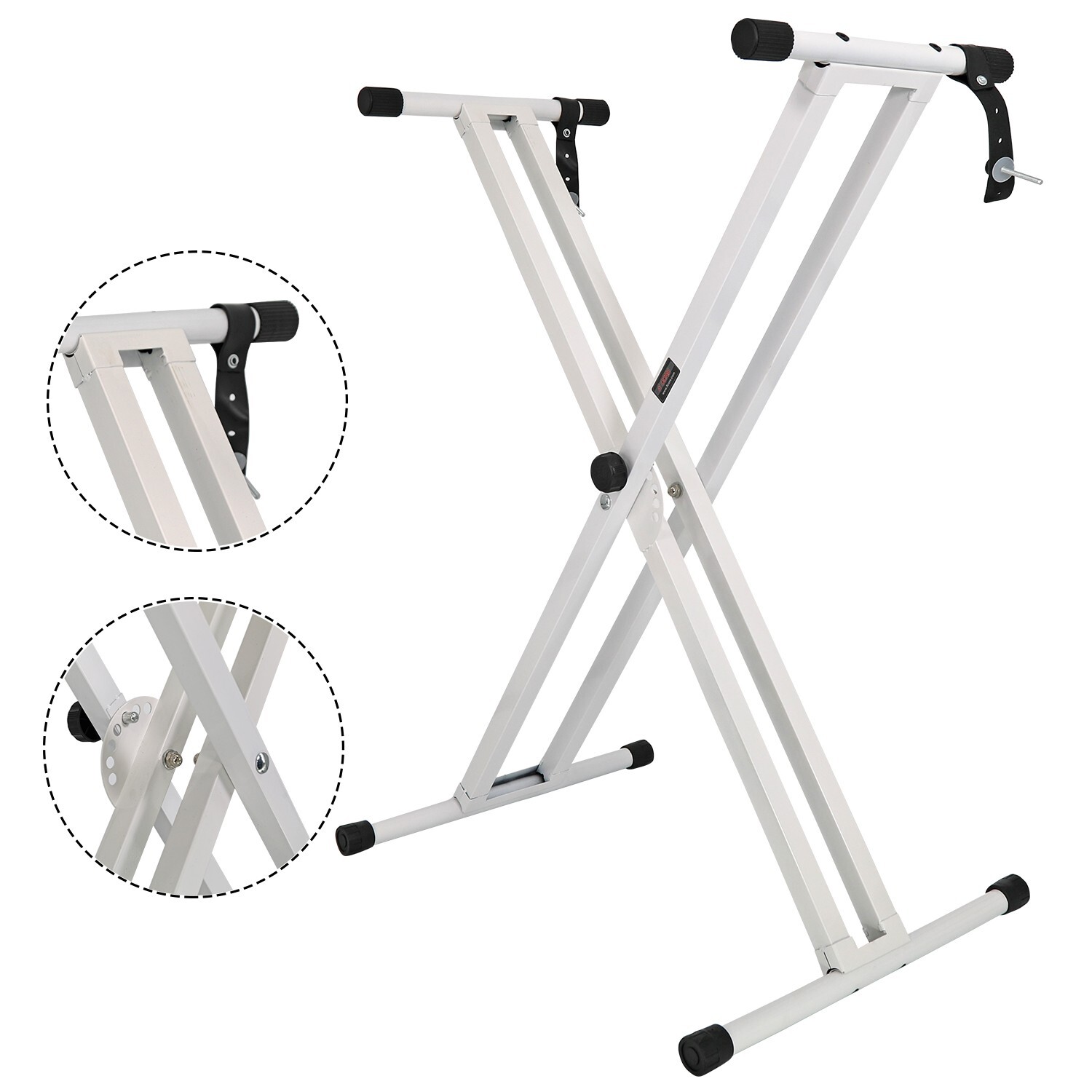 5 Core Keyboard Stand Dual X Shape Adjustable Foldable Key Board Pianos Stands