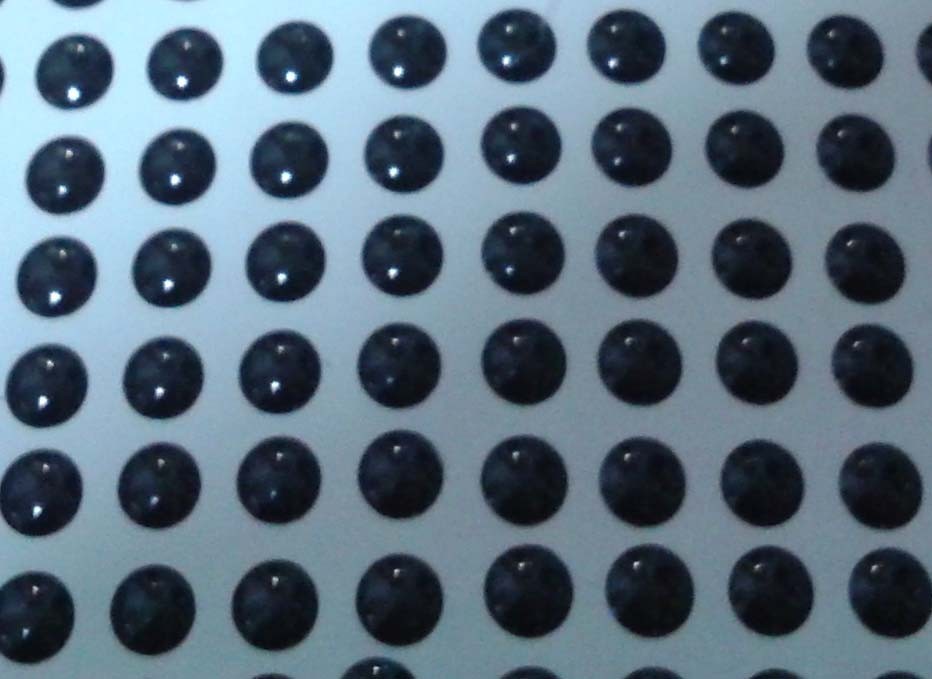 350pcs 6.5mm Solid Black 3D Fishing Lure Eyes. Fly Tying, Jigs, Crafts