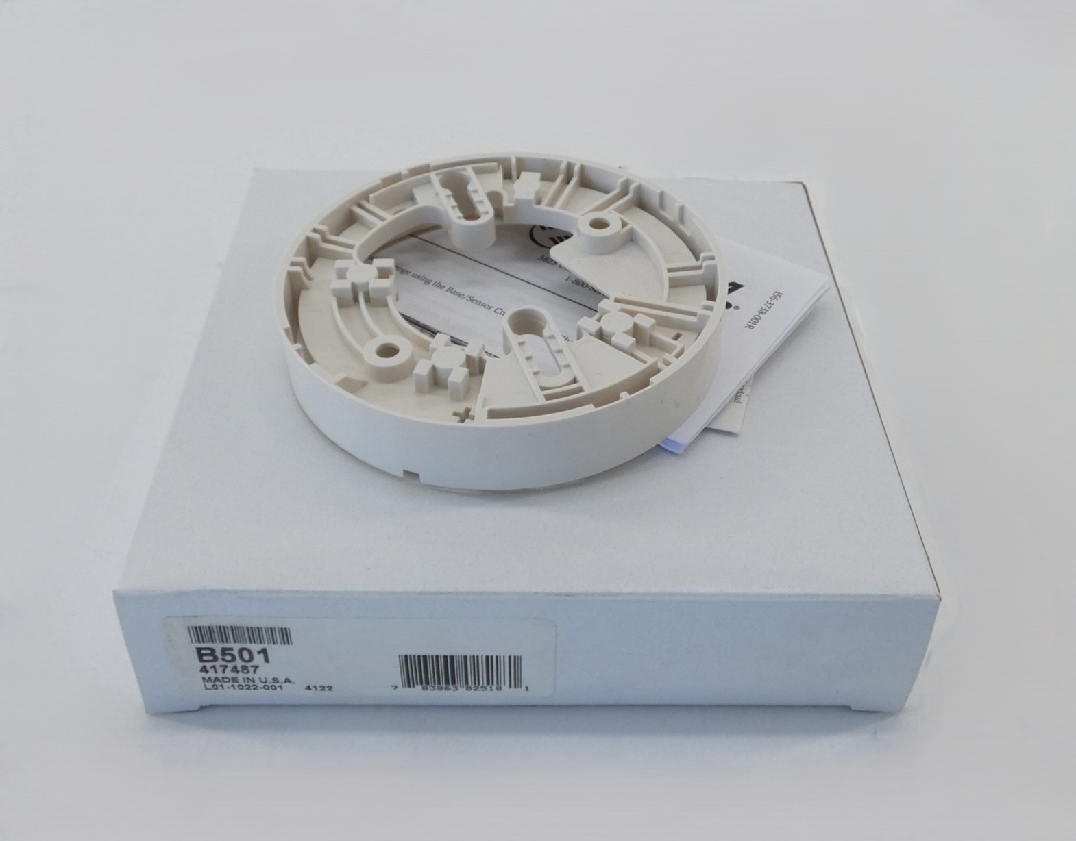 System Sensor 417487 B501 Smoke Detector Base Mount Bracket - NEW Surplus!