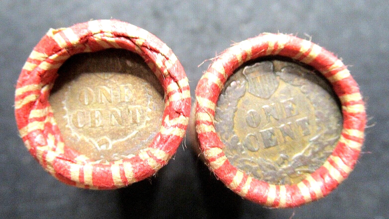 50 1907 INDIAN HEAD PENNY ROLL GOOD/BTR. /FINE CONDITION READABLE DATES NO JUNK