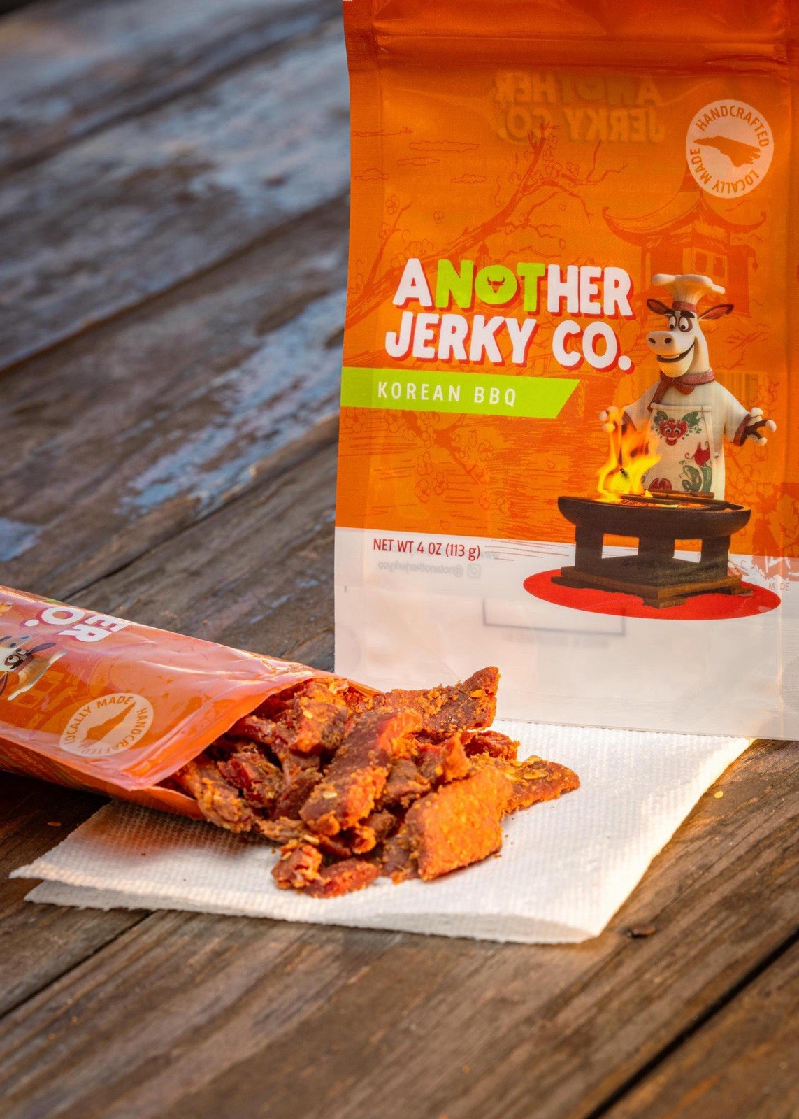 Not Another Jerky Co Korean BBQ, 4oz Bag, Made In North Carolina, Local Sourced!