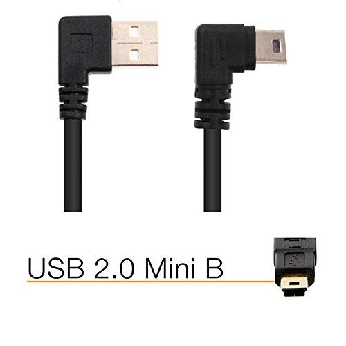Short Mini Usb Cable Type A 2.0 To 5 Pin Mini Usb Cord Right Angle Data Charging