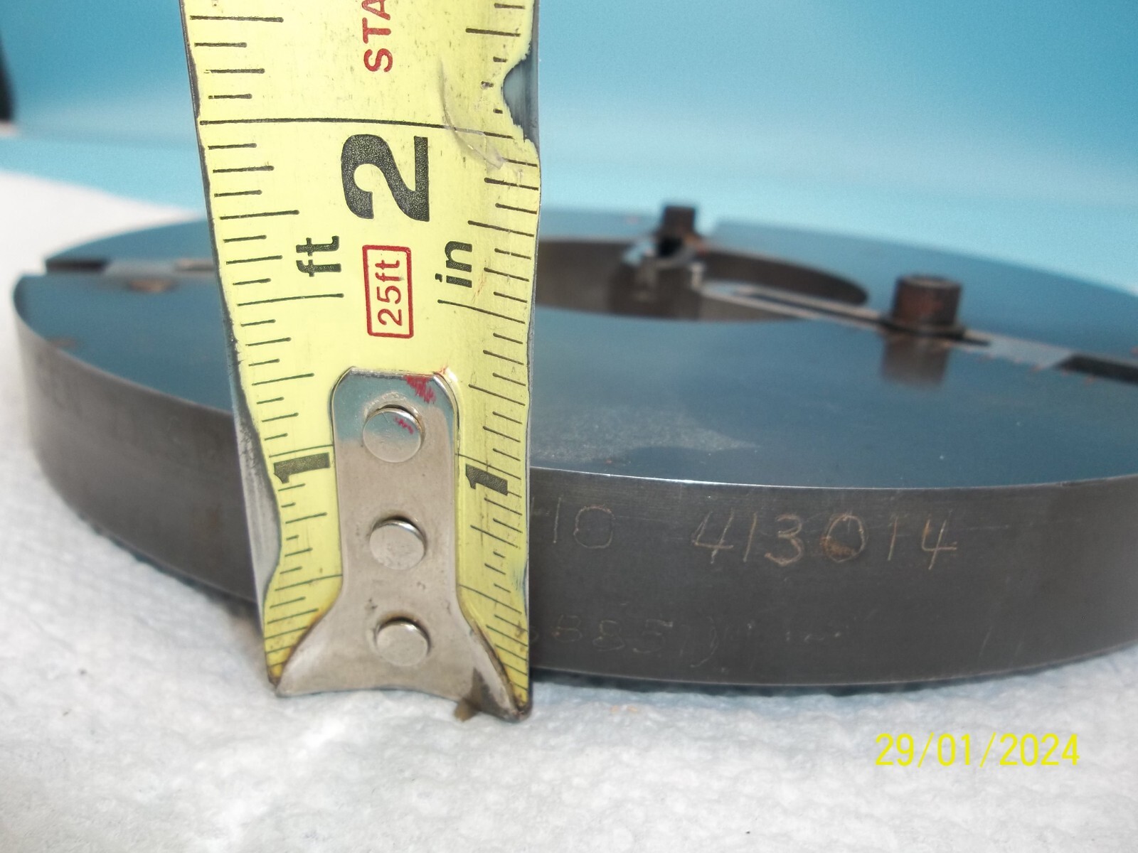 8" Round Metal Inspection Surface Plate (MS-558)