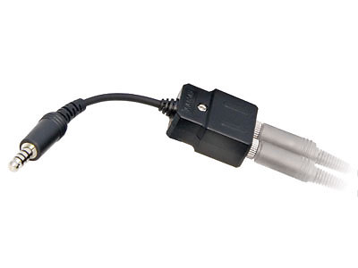 ASA GA to Helicopter Headset Adapter - Dual Plug to U174 - ASA-HS-HEL-ADPT