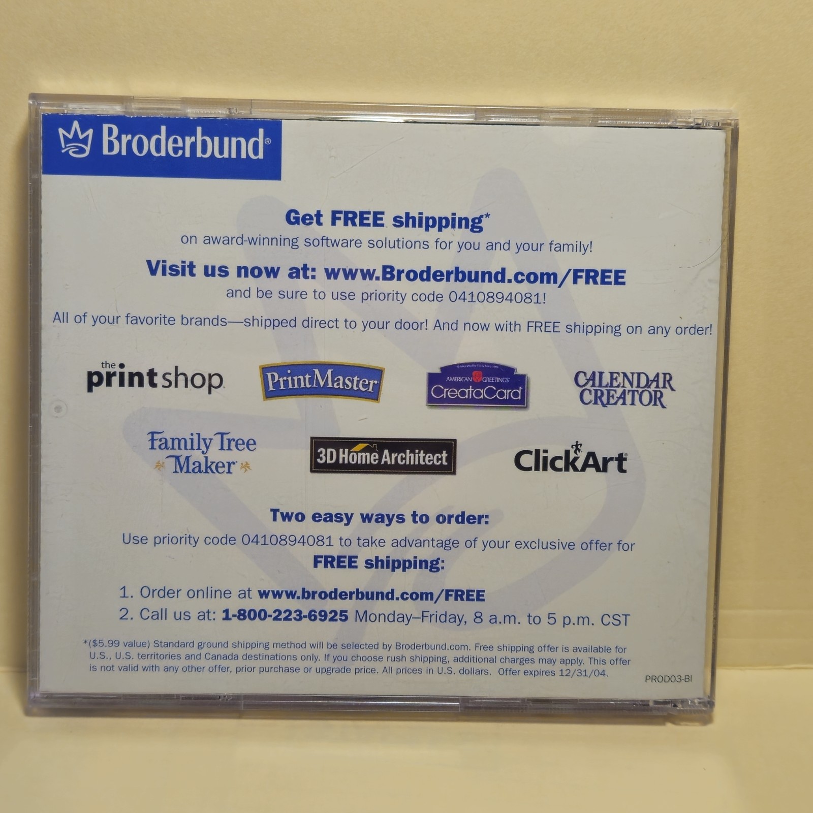 The Print Shop Version 20 By Broderbund • Windows 98/2000/Me/XP • 2 CD