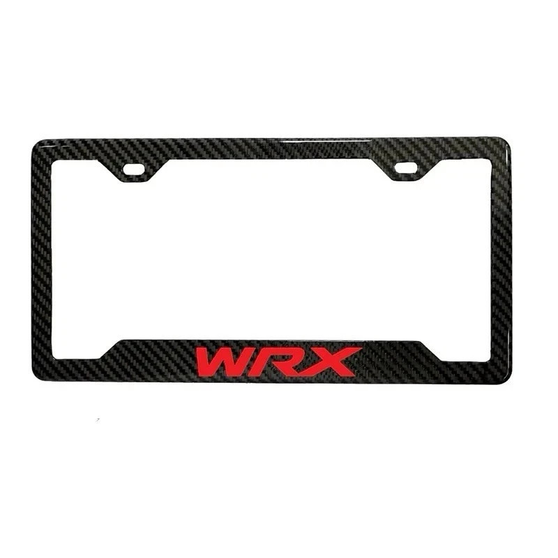 WRX Real 3K Twill Weave Carbon Fiber License Plate Frame Holder
