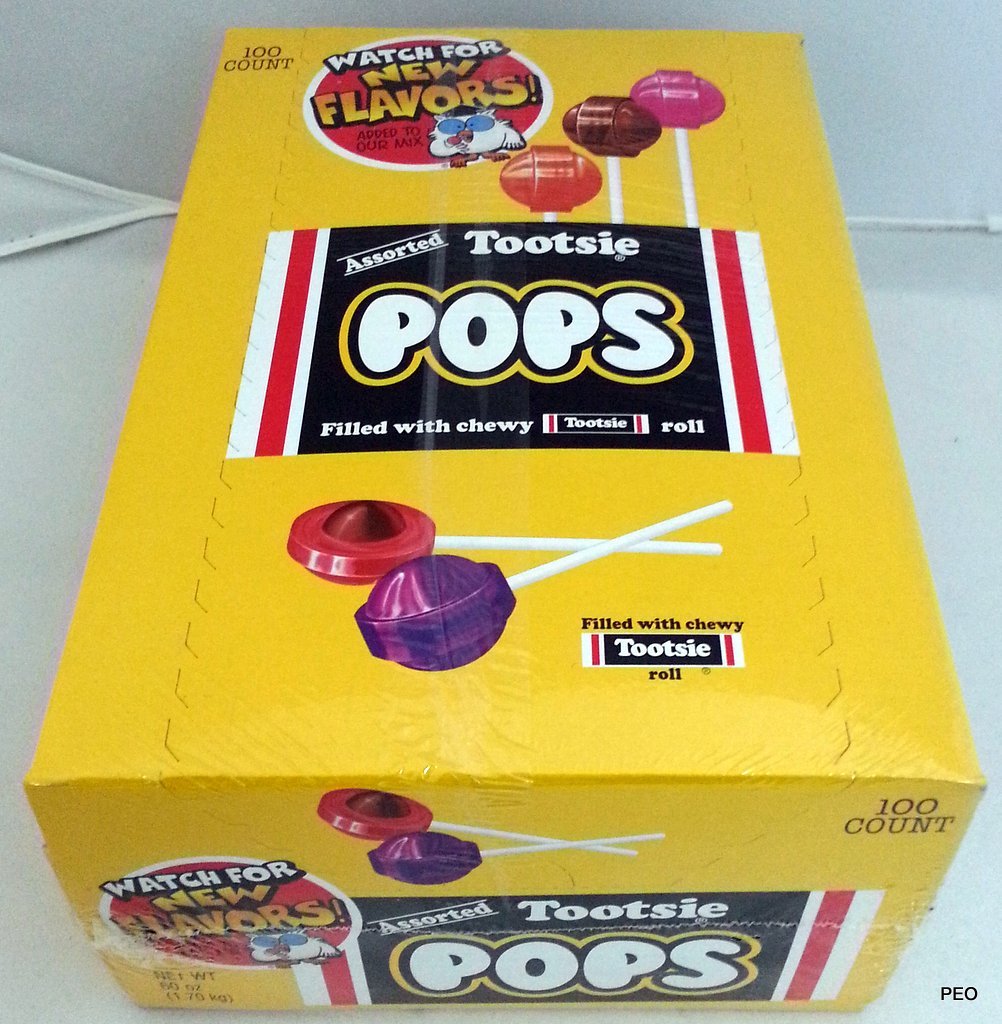 Tootsie Pops 100 ct Asst Free Ship Candy Suckers Lollipops Candies Bulk Sucker