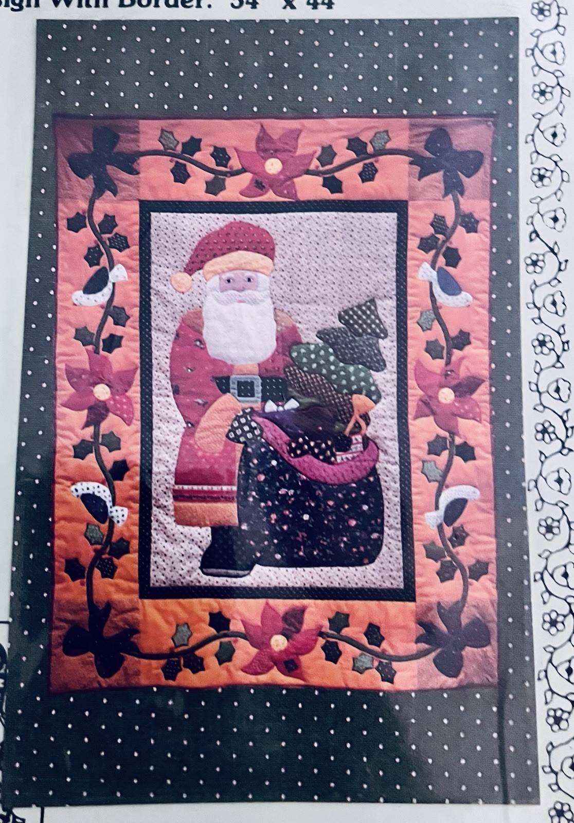 VTG `85 "OLD SAINT NICK"  Quilt Pattern by Cindy Taylor Clark in 2 SZ