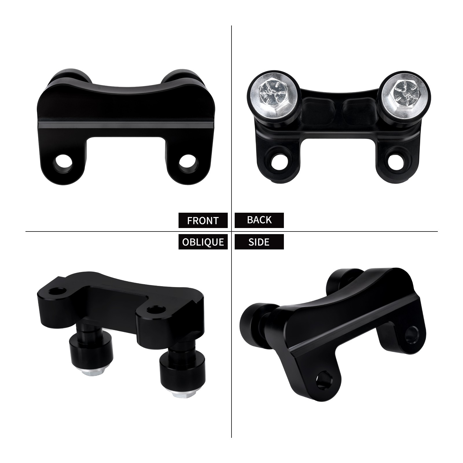 Handlebar Riser Adapter Black Fits For Harley Softail Breakout FXBRS 2018-2025