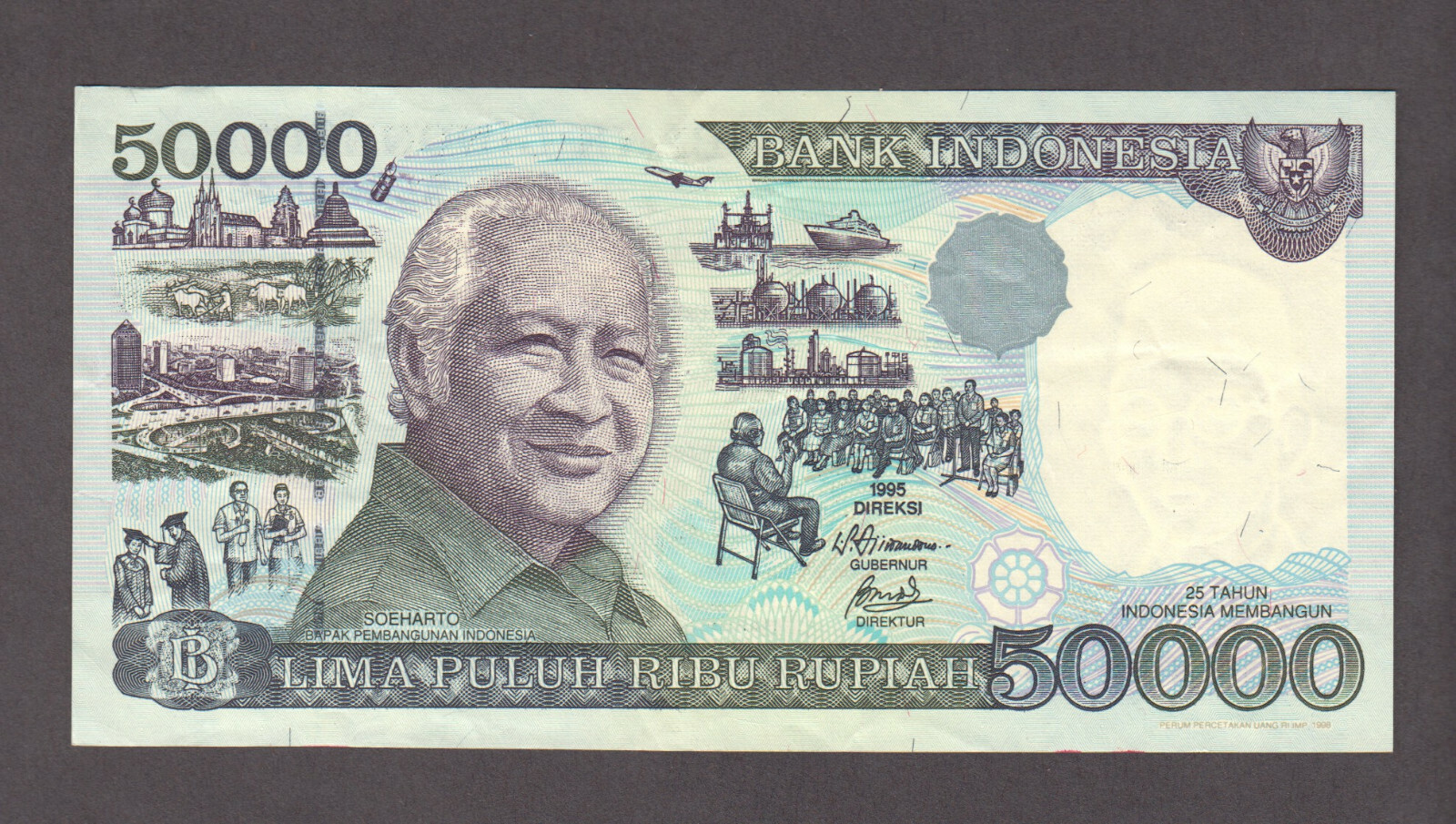 Indonesia P.136a-6486, 50000 50.000 50,000 Rupiah 1995,  EF, We Combine     2009